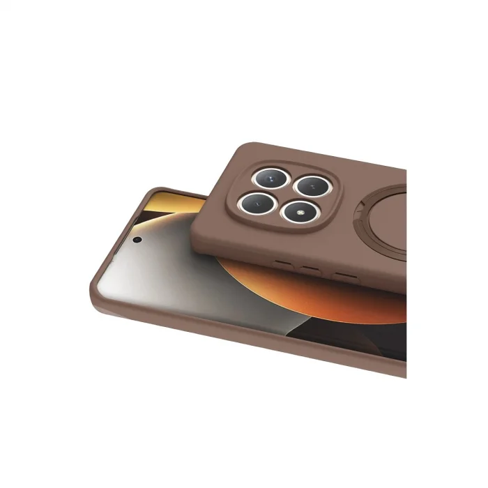 BUĞZ Xiaomi Redmi Note 15 4g Regal Magsafe Standlı Kapak - Çöl Titanyum