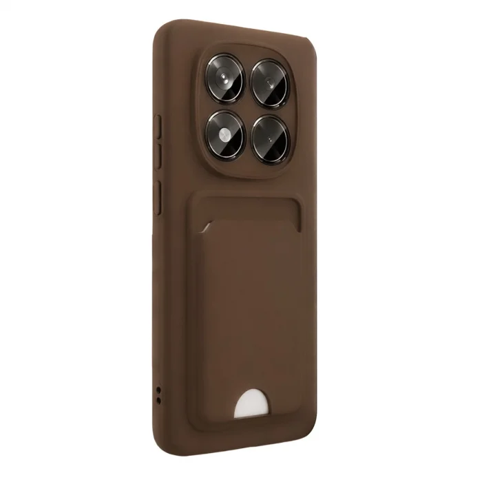 BUĞZ Xiaomi Redmi Note 15 Pro 4g Kelvin Kartvizitli Silikon - Kahverengi