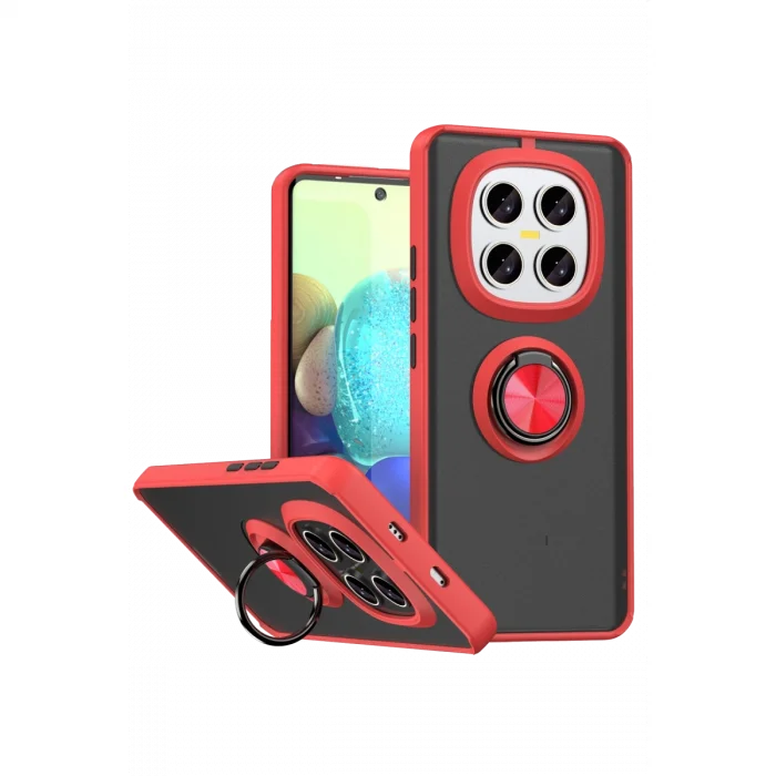 BUĞZ Xiaomi Redmi Note 15 Pro 4g Montreal Yüzüklü Silikon Kapak - Kırmızı
