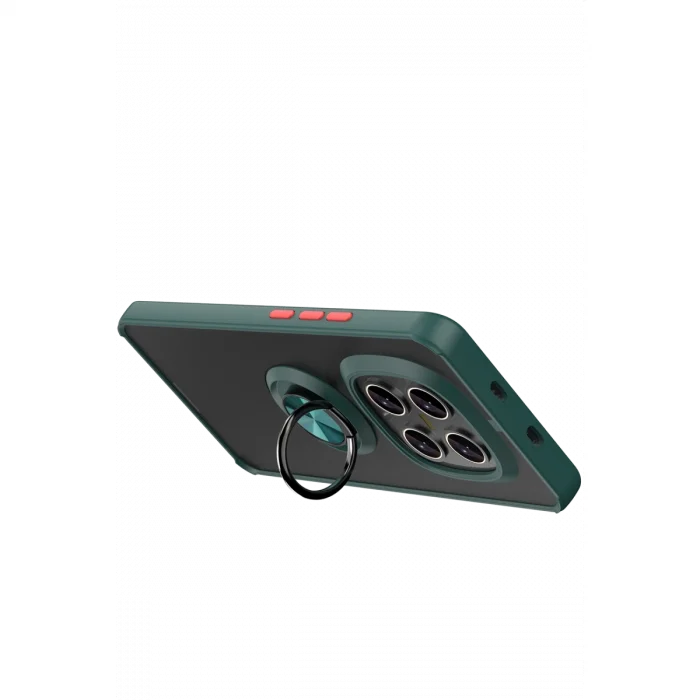 BUĞZ Xiaomi Redmi Note 15 Pro 4g Montreal Yüzüklü Silikon Kapak - Yeşil