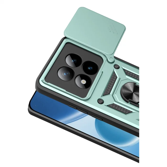 BUĞZ Xiaomi Redmi Note 15 Pro 4g Pars Lens Yüzüklü Silikon - Yeşil