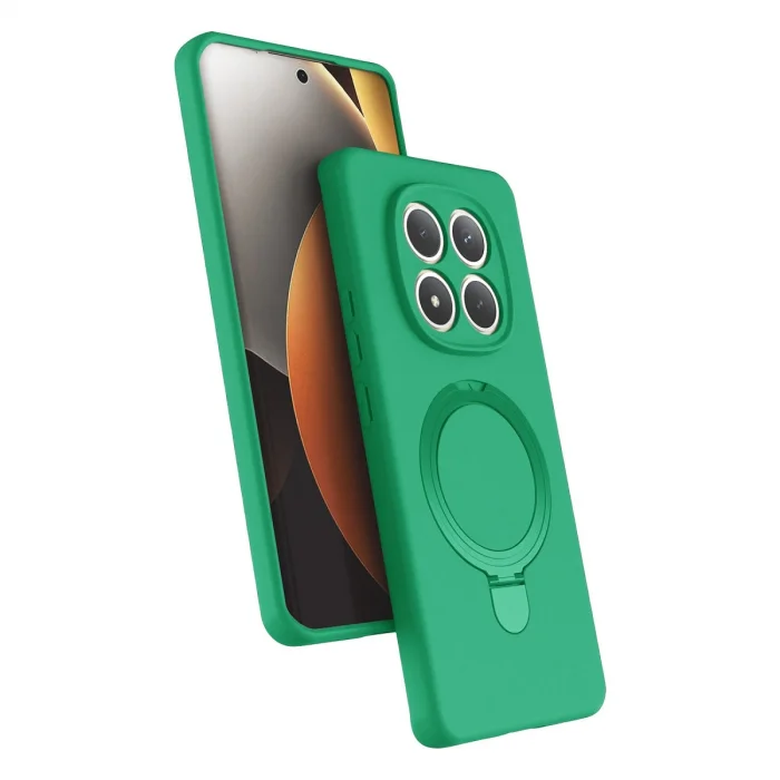 BUĞZ Xiaomi Redmi Note 15 Pro 4g Regal Magsafe Standlı Kapak - Yeşil