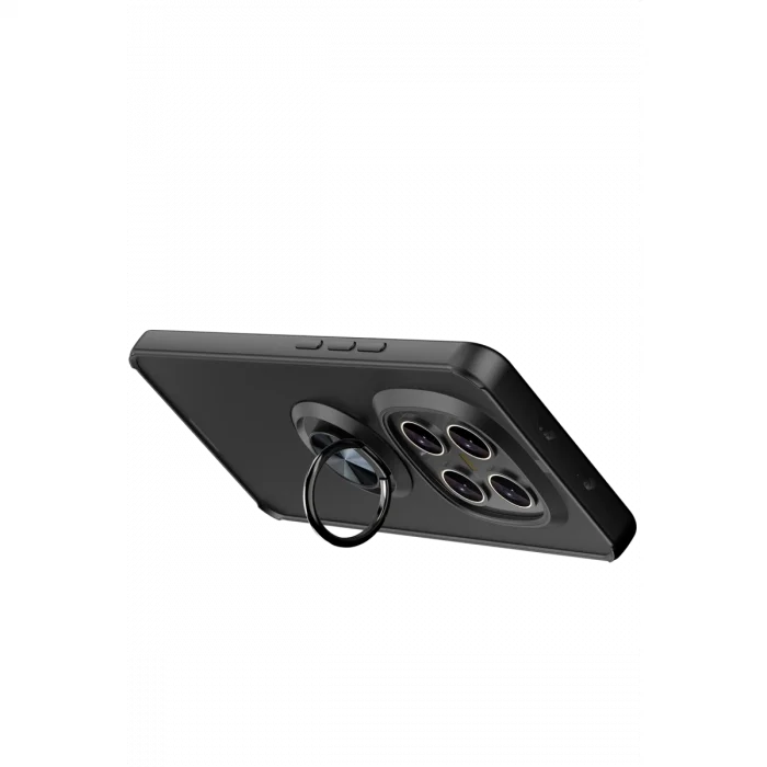 BUĞZ Xiaomi Redmi Note 15 Pro 5g Montreal Yüzüklü Silikon Kapak - Siyah