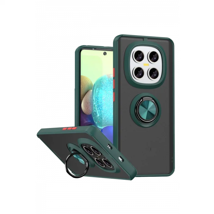 BUĞZ Xiaomi Redmi Note 15 Pro 5g Montreal Yüzüklü Silikon Kapak - Yeşil