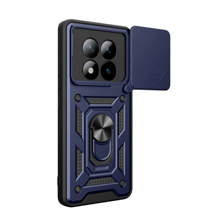 BUĞZ Xiaomi Redmi Note 15 Pro Plus 5g Pars Lens Yüzüklü Silikon - Lacivert