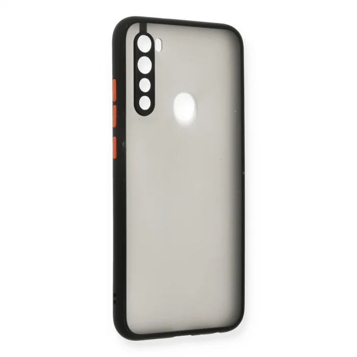 BUĞZ Xiaomi Redmi Note 8 Kılıf Montreal Silikon Kapak - Siyah