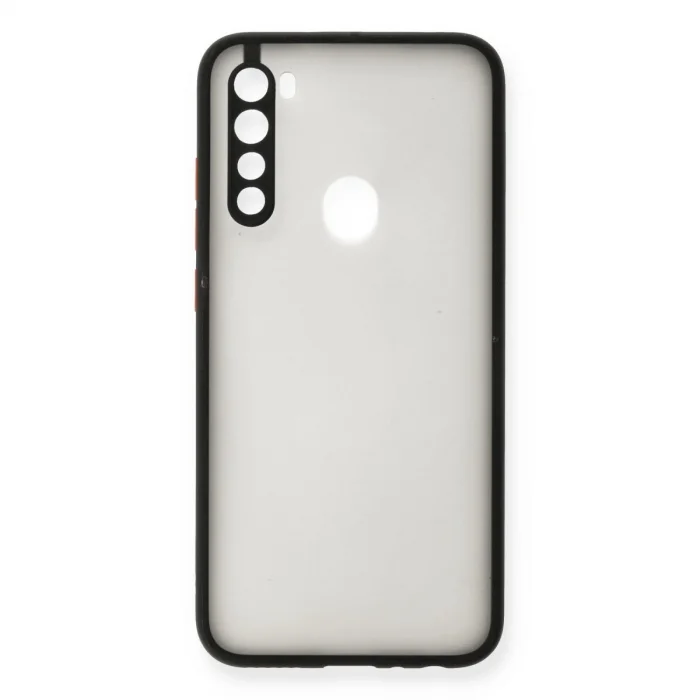 BUĞZ Xiaomi Redmi Note 8 Kılıf Montreal Silikon Kapak - Siyah
