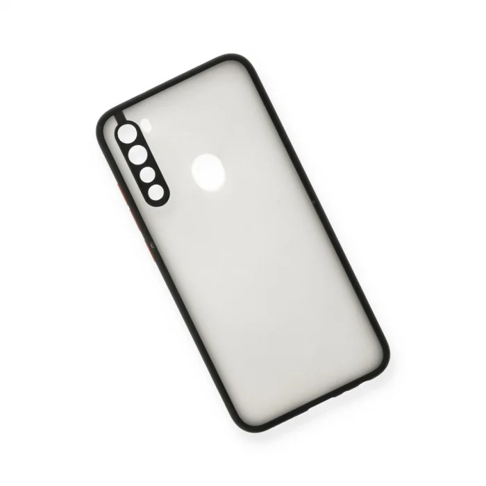 BUĞZ Xiaomi Redmi Note 8 Kılıf Montreal Silikon Kapak - Siyah
