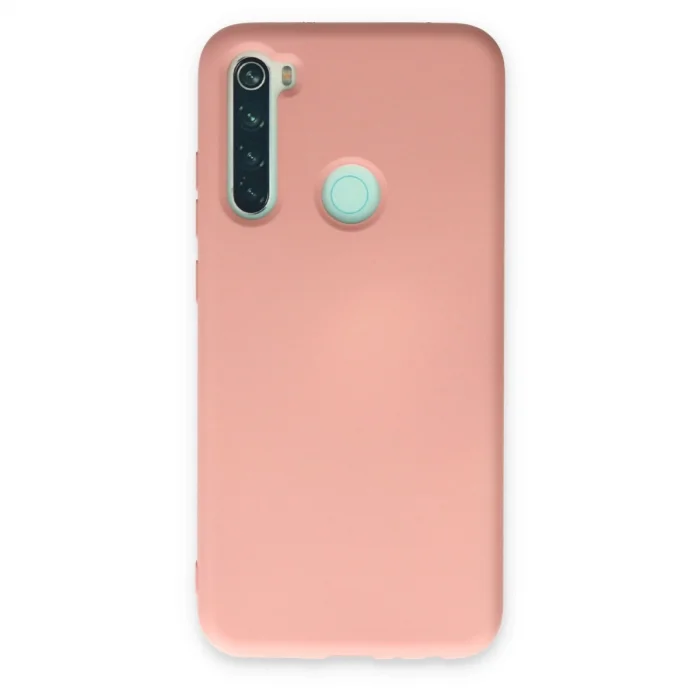 BUĞZ Xiaomi Redmi Note 8 Kılıf Nano İçi Kadife Silikon - Pudra