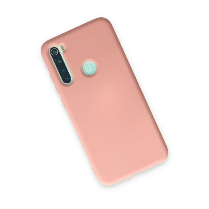 BUĞZ Xiaomi Redmi Note 8 Kılıf Nano İçi Kadife Silikon - Pudra