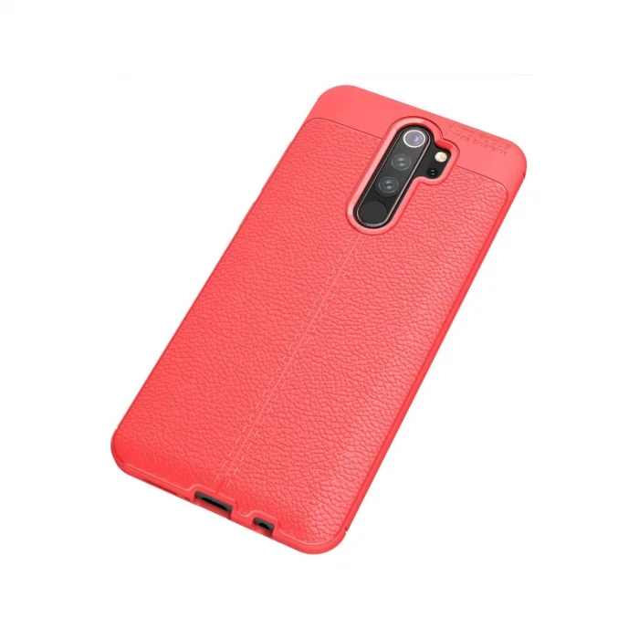 BUĞZ Xiaomi Redmi Note 8 Pro Kılıf Auto Focus Kapak - Kırmızı