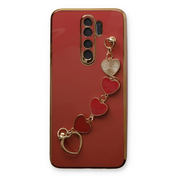 BUĞZ Xiaomi Redmi Note 8 Pro Kılıf Esila Silikon - Kırmızı