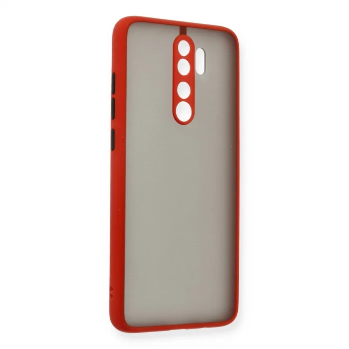 BUĞZ Xiaomi Redmi Note 8 Pro Kılıf Montreal Silikon Kapak - Kırmızı