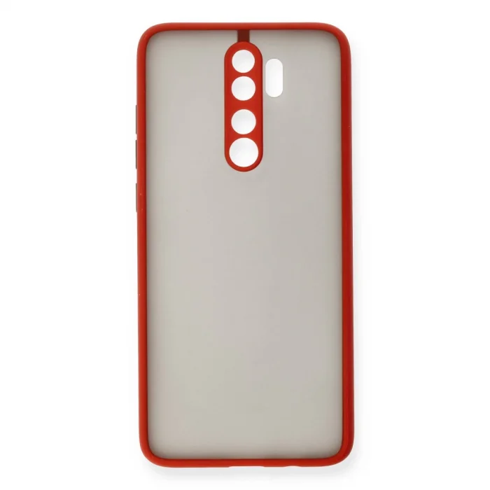 BUĞZ Xiaomi Redmi Note 8 Pro Kılıf Montreal Silikon Kapak - Kırmızı