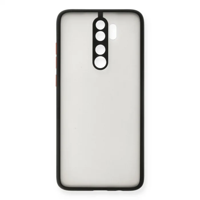 BUĞZ Xiaomi Redmi Note 8 Pro Kılıf Montreal Silikon Kapak - Siyah
