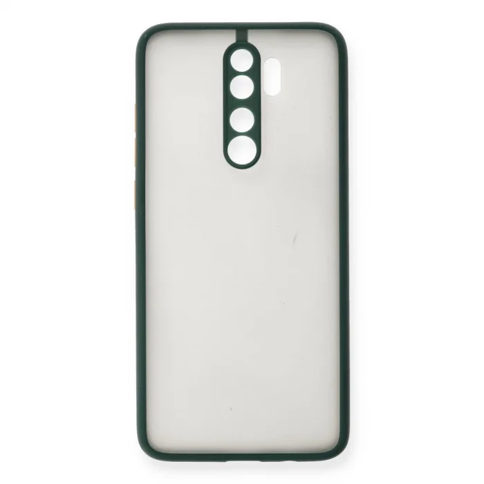 BUĞZ Xiaomi Redmi Note 8 Pro Kılıf Montreal Silikon Kapak - Yeşil
