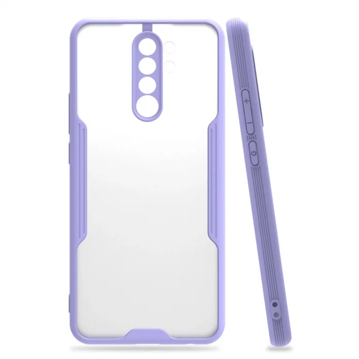 BUĞZ Xiaomi Redmi Note 8 Pro Kılıf Platin Silikon - Lila