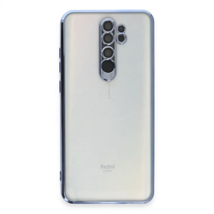 BUĞZ Xiaomi Redmi Note 8 Pro Kılıf Razer Lensli Silikon - Açık Mavi