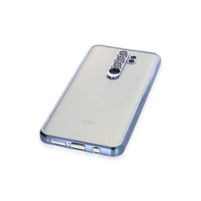 BUĞZ Xiaomi Redmi Note 8 Pro Kılıf Razer Lensli Silikon - Açık Mavi