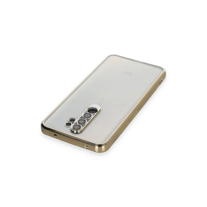BUĞZ Xiaomi Redmi Note 8 Pro Kılıf Razer Lensli Silikon - Gold