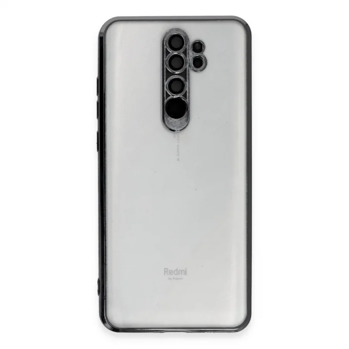 BUĞZ Xiaomi Redmi Note 8 Pro Kılıf Razer Lensli Silikon - Siyah