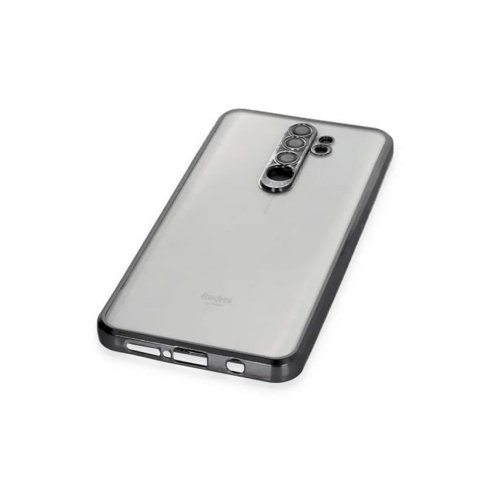 BUĞZ Xiaomi Redmi Note 8 Pro Kılıf Razer Lensli Silikon - Siyah