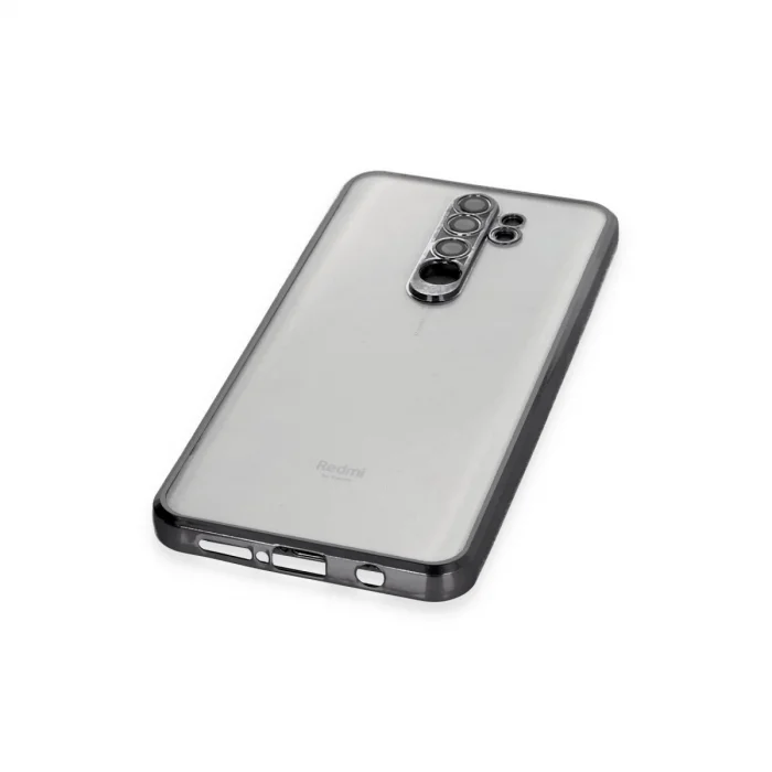 BUĞZ Xiaomi Redmi Note 8 Pro Kılıf Razer Lensli Silikon - Siyah