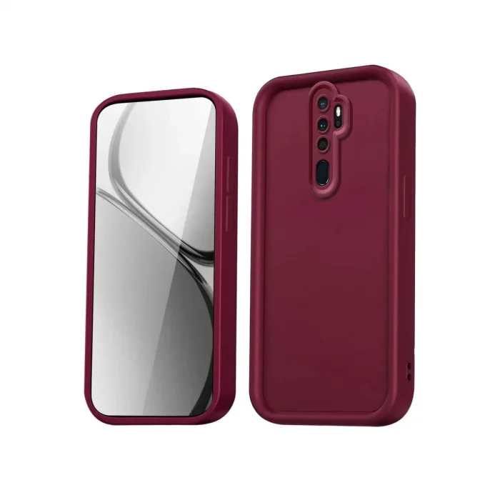 BUĞZ Xiaomi Redmi Note 8 Pro Kılıf Viera Silikon - Bordo