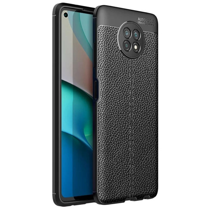 BUĞZ Xiaomi Redmi Note 9 5g Kılıf Auto Focus Kapak - Siyah