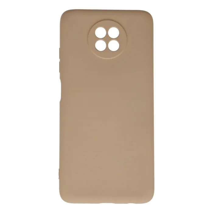 BUĞZ Xiaomi Redmi Note 9 5g Kılıf Nano İçi Kadife Silikon - Bej