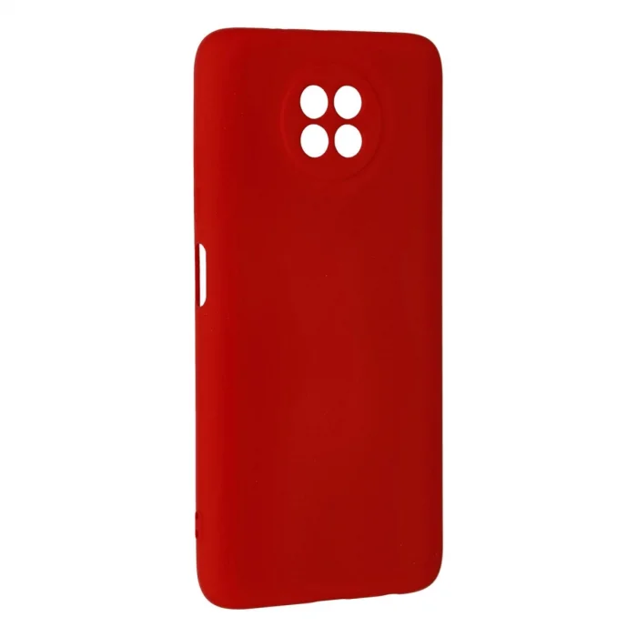 BUĞZ Xiaomi Redmi Note 9 5g Kılıf Nano İçi Kadife Silikon - Kırmızı