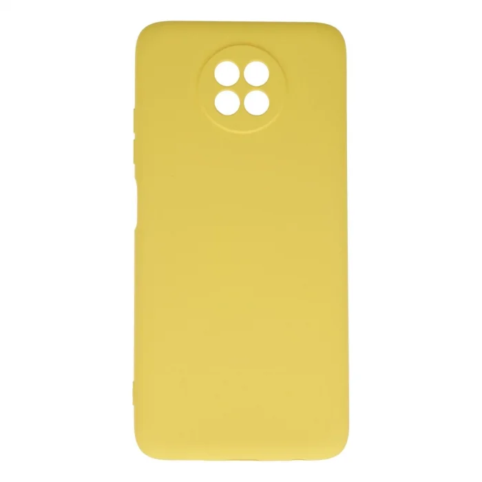 BUĞZ Xiaomi Redmi Note 9 5g Kılıf Nano İçi Kadife Silikon - Sarı