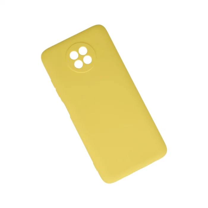 BUĞZ Xiaomi Redmi Note 9 5g Kılıf Nano İçi Kadife Silikon - Sarı