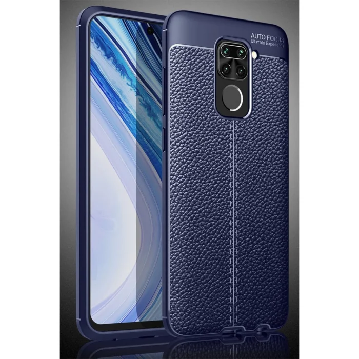 BUĞZ Xiaomi Redmi Note 9 Kılıf Auto Focus Kapak - Lacivert