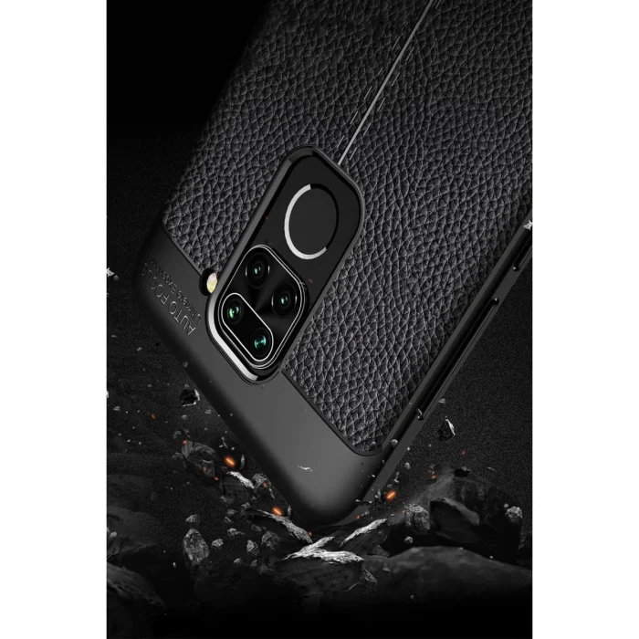 BUĞZ Xiaomi Redmi Note 9 Kılıf Auto Focus Kapak - Lacivert