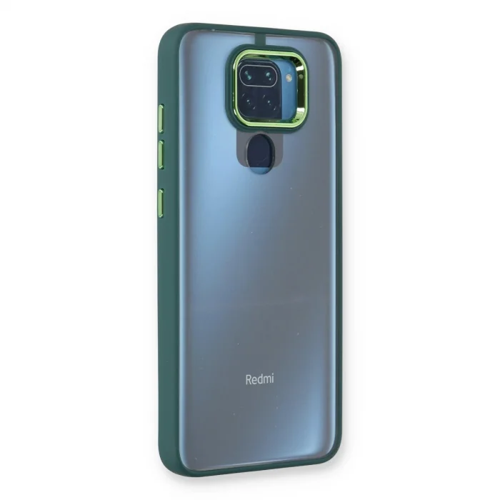 BUĞZ Xiaomi Redmi Note 9 Kılıf Dora Kapak - Haki Yeşil