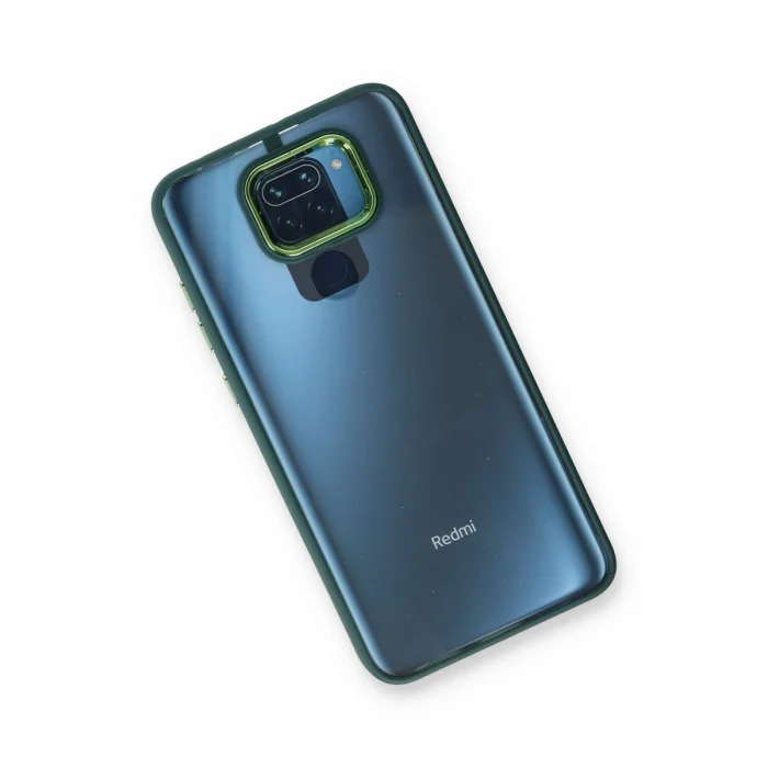 BUĞZ Xiaomi Redmi Note 9 Kılıf Dora Kapak - Haki Yeşil