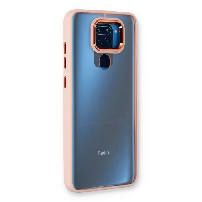BUĞZ Xiaomi Redmi Note 9 Kılıf Dora Kapak - Pudra