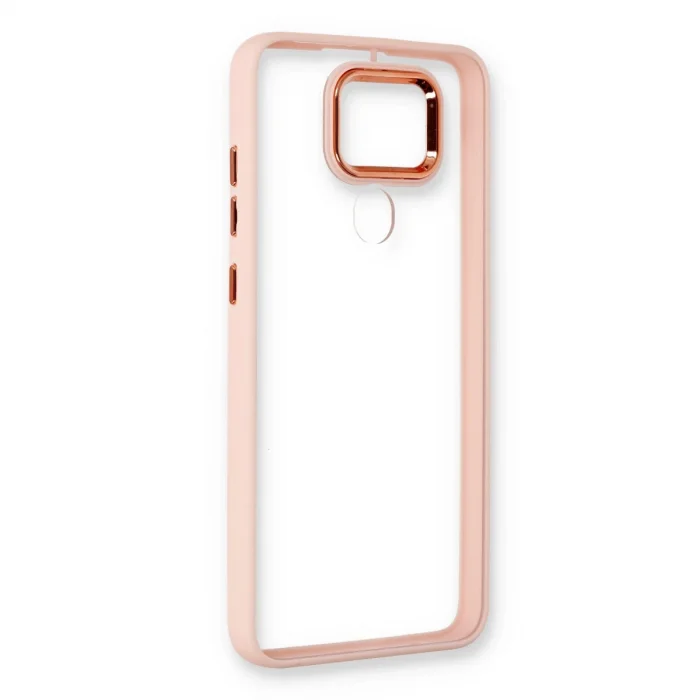 BUĞZ Xiaomi Redmi Note 9 Kılıf Dora Kapak - Pudra