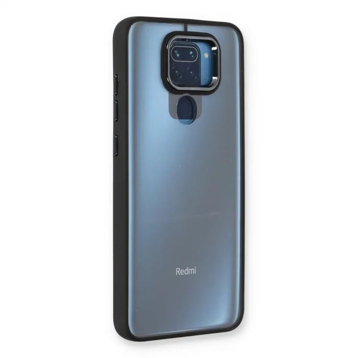 BUĞZ Xiaomi Redmi Note 9 Kılıf Dora Kapak - Siyah