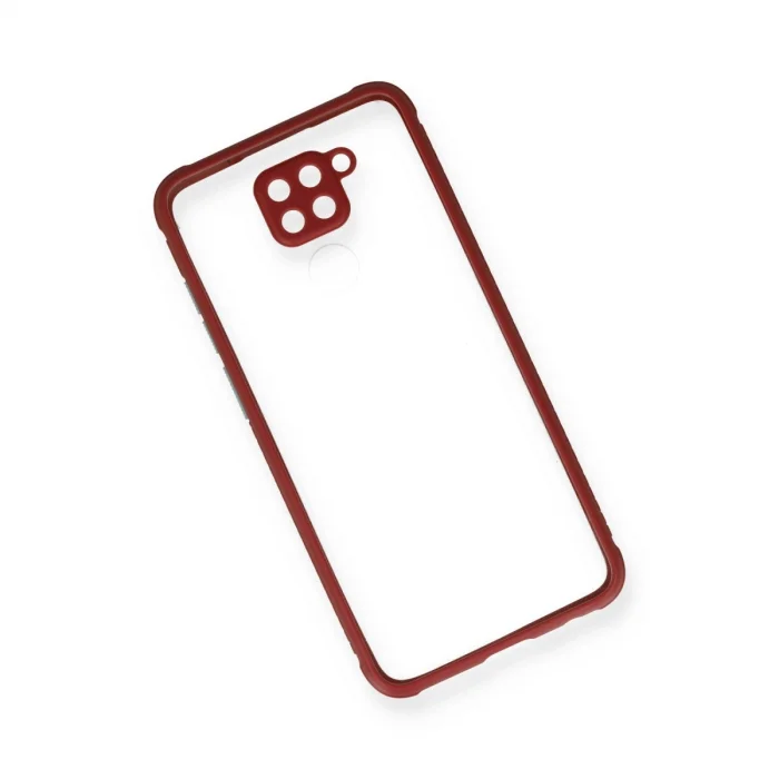 BUĞZ Xiaomi Redmi Note 9 Kılıf Miami Şeffaf Silikon - Fuşya