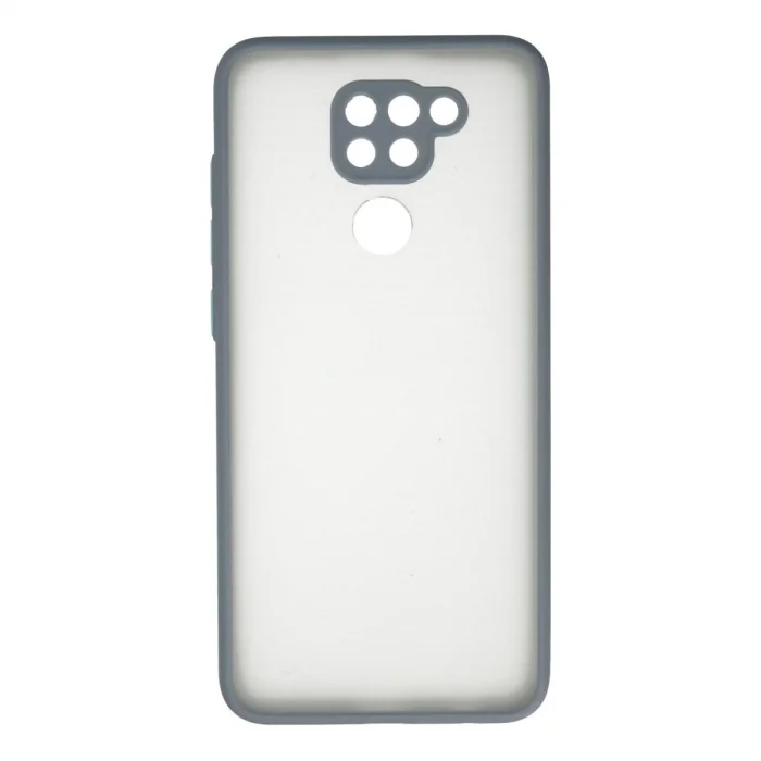 BUĞZ Xiaomi Redmi Note 9 Kılıf Montreal Silikon Kapak - Gri