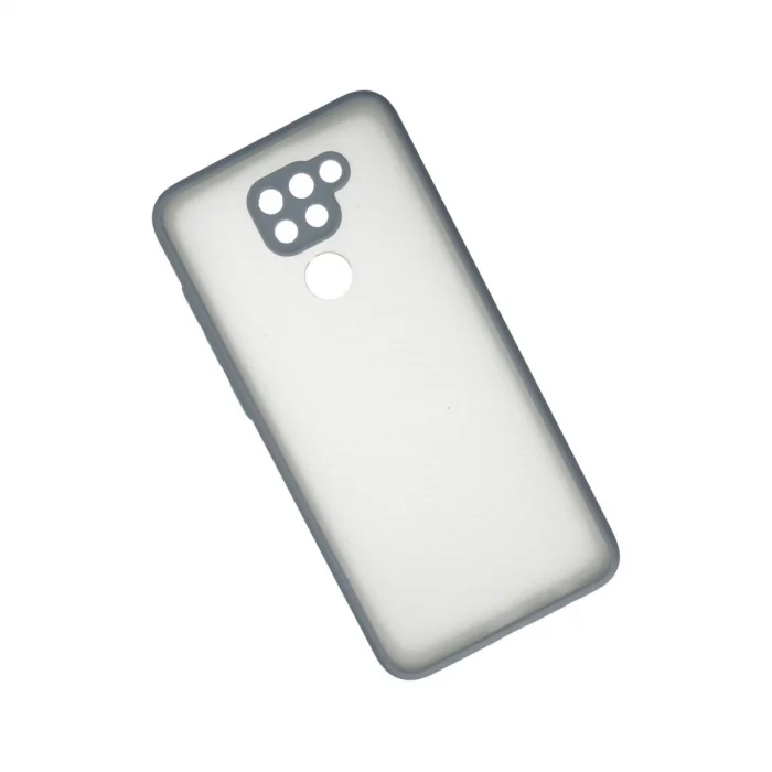 BUĞZ Xiaomi Redmi Note 9 Kılıf Montreal Silikon Kapak - Gri
