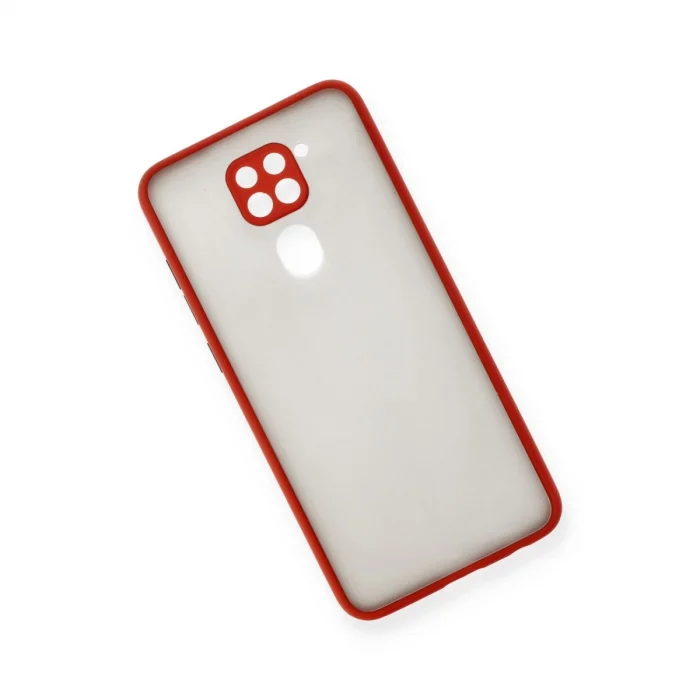 BUĞZ Xiaomi Redmi Note 9 Kılıf Montreal Silikon Kapak - Kırmızı