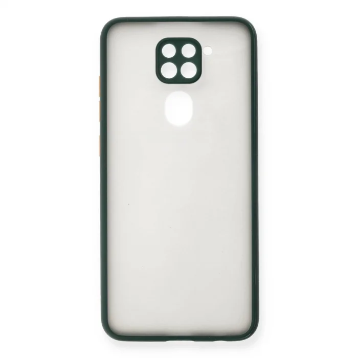 BUĞZ Xiaomi Redmi Note 9 Kılıf Montreal Silikon Kapak - Yeşil