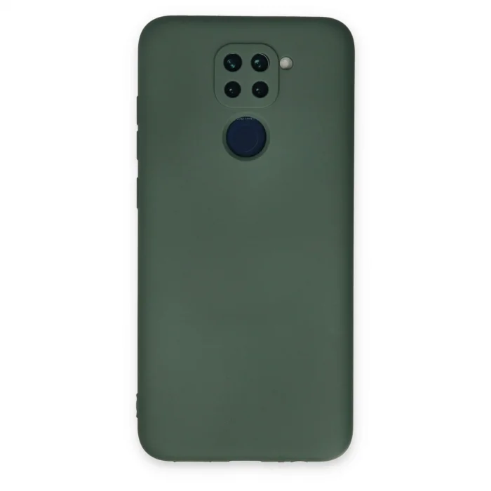 BUĞZ Xiaomi Redmi Note 9 Kılıf Nano İçi Kadife Silikon - Koyu Yeşil