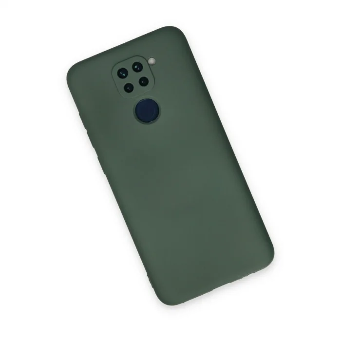 BUĞZ Xiaomi Redmi Note 9 Kılıf Nano İçi Kadife Silikon - Koyu Yeşil