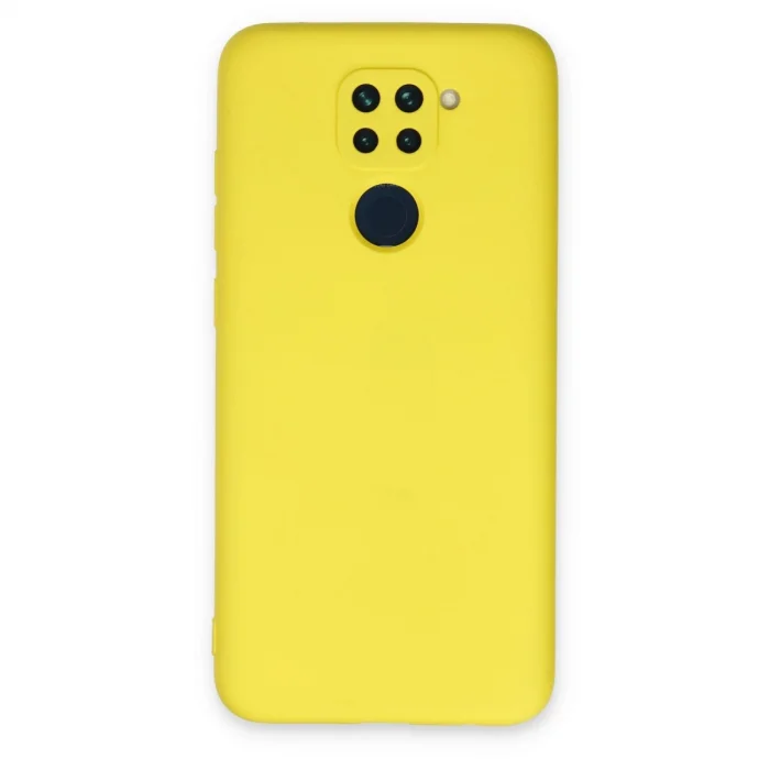 BUĞZ Xiaomi Redmi Note 9 Kılıf Nano İçi Kadife Silikon - Sarı