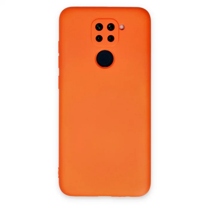 BUĞZ Xiaomi Redmi Note 9 Kılıf Nano İçi Kadife Silikon - Turuncu
