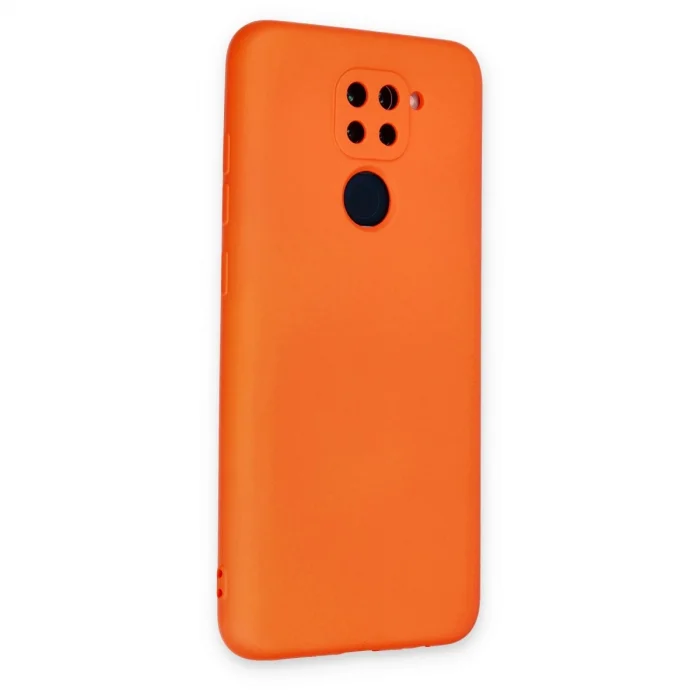 BUĞZ Xiaomi Redmi Note 9 Kılıf Nano İçi Kadife Silikon - Turuncu